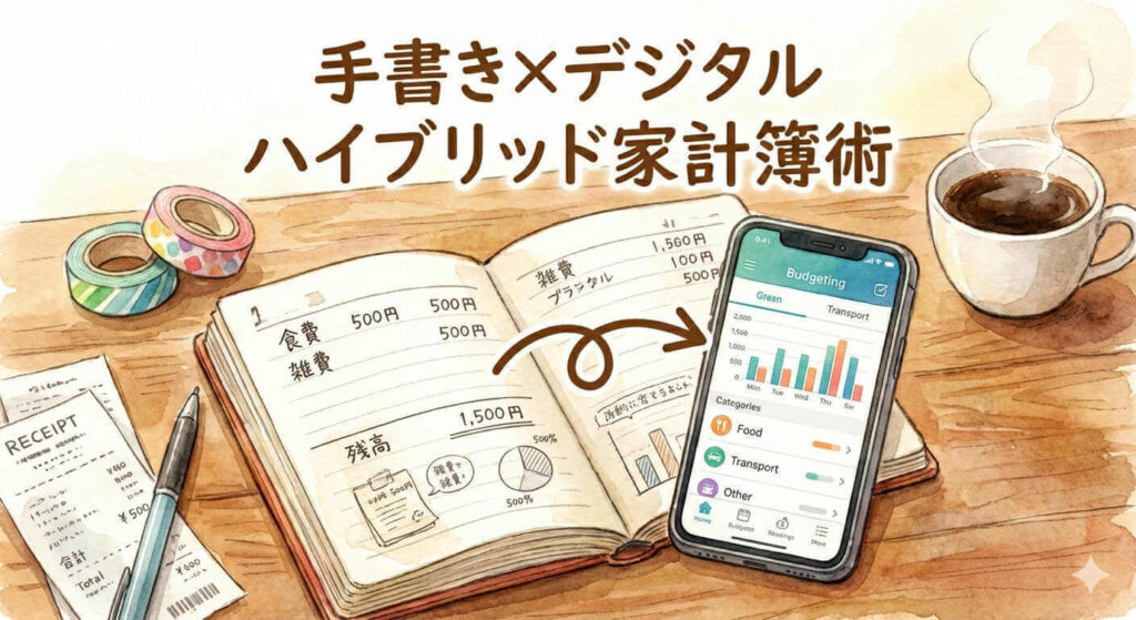 手書き家計簿の書き方と続けるコツ～メリット・ノート選び・挫折しない工夫を解説